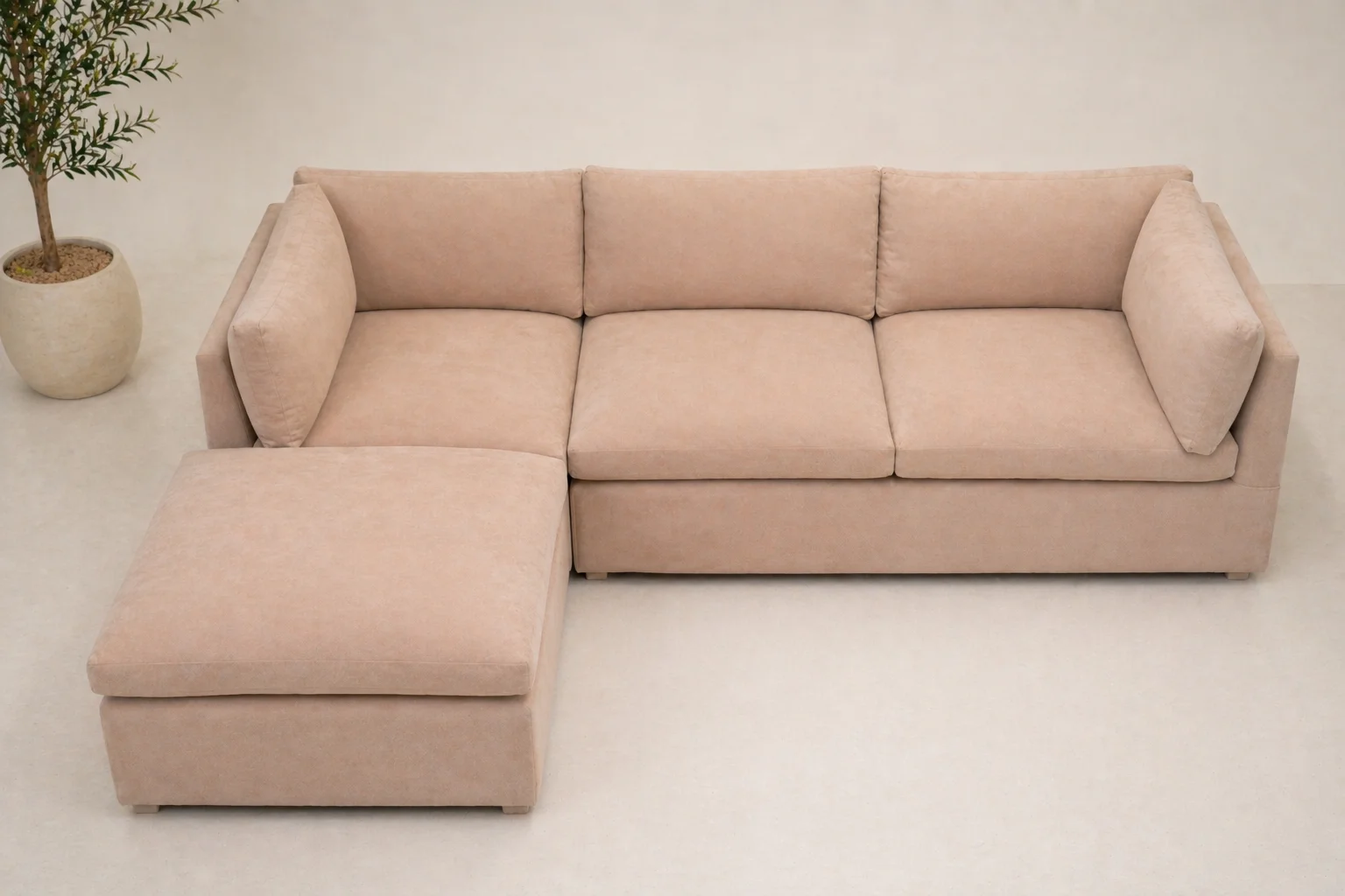 Neutral sectional sofa - view 3