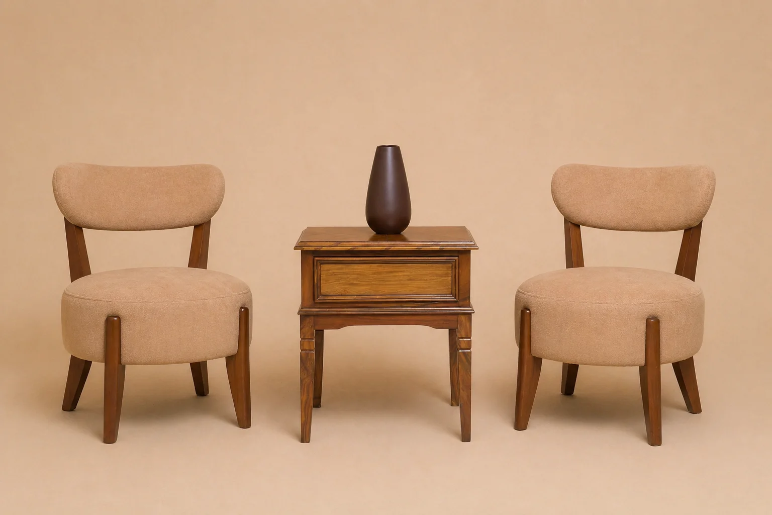 Warm upholstered chair setting - view 8
