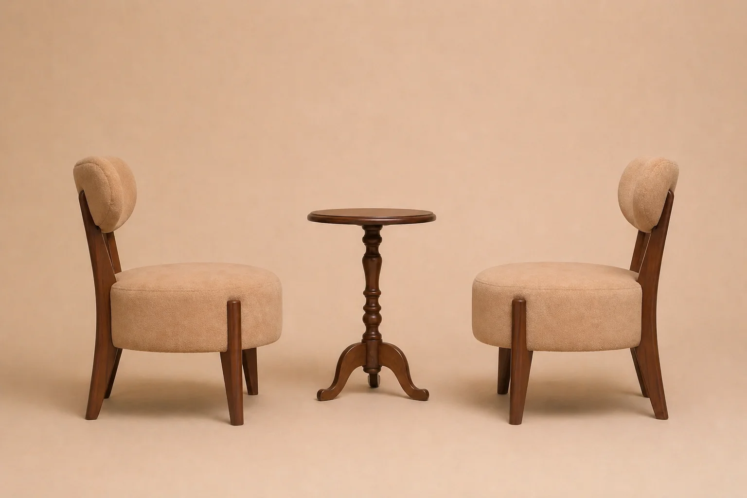 Warm upholstered chair setting - view 4