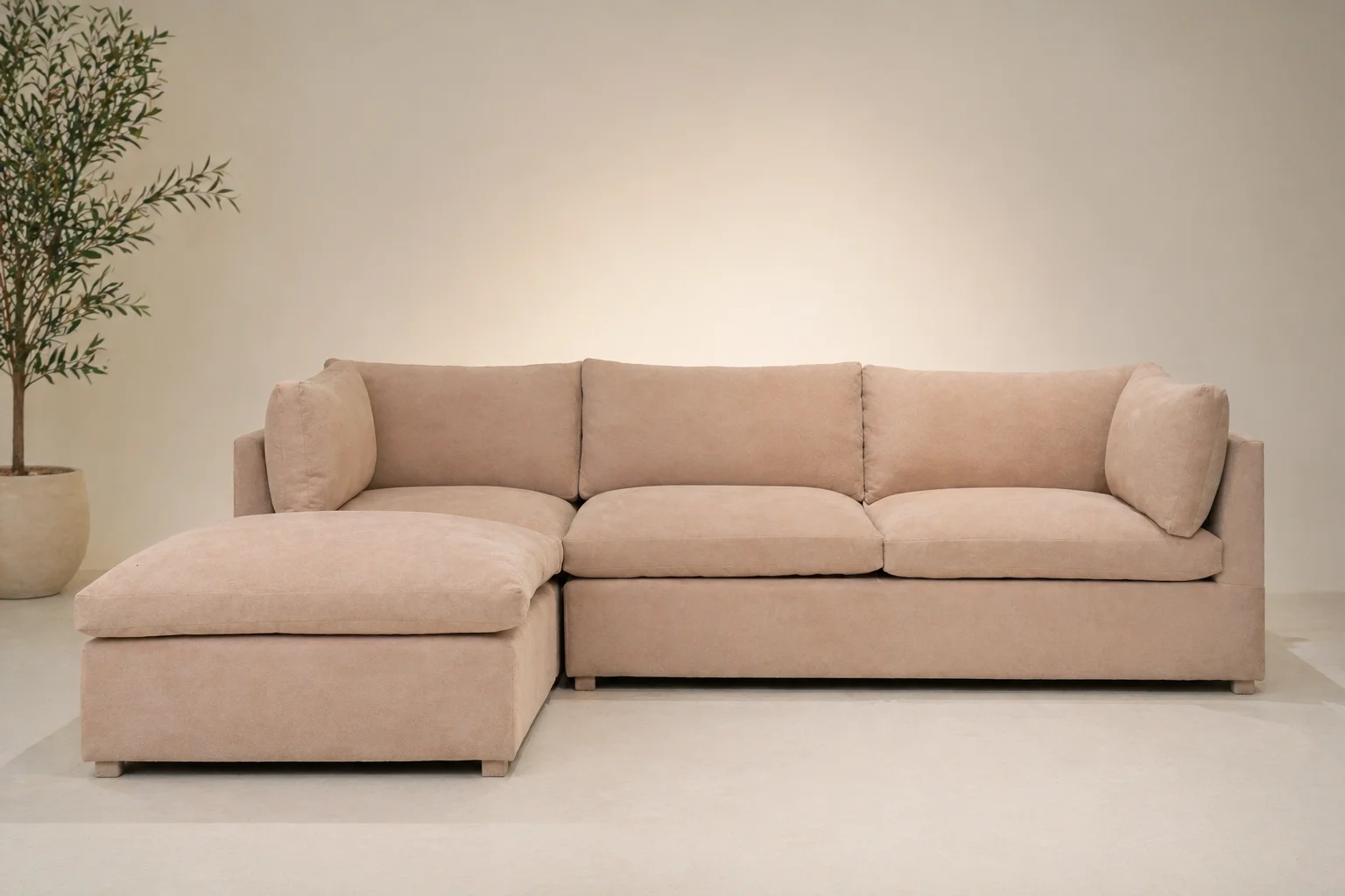 Neutral sectional sofa