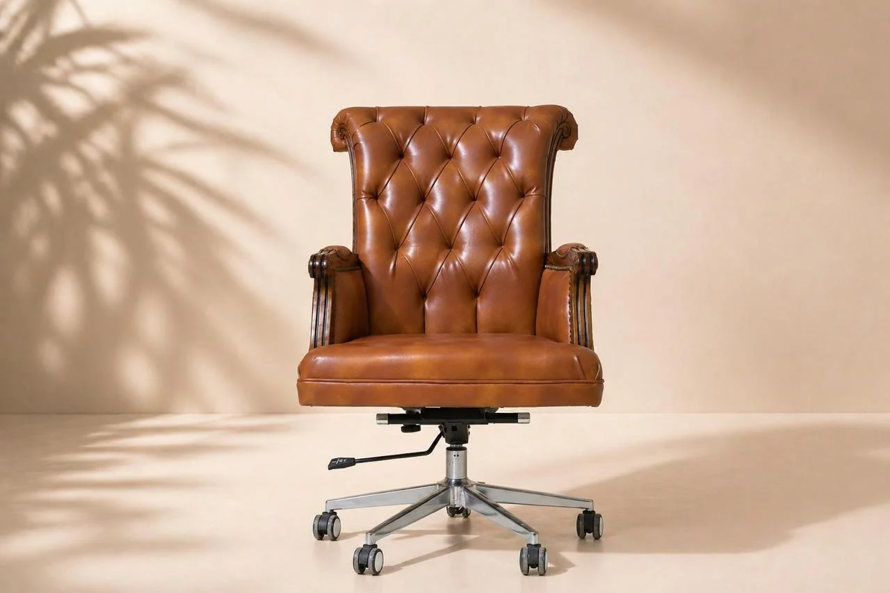 Tufted executive chair