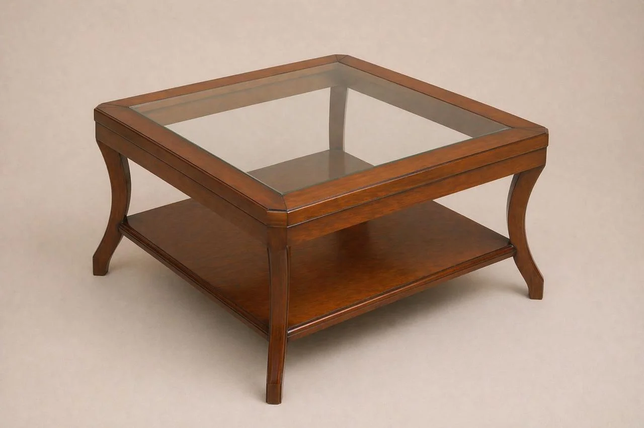 Glass-top coffee table - view 3