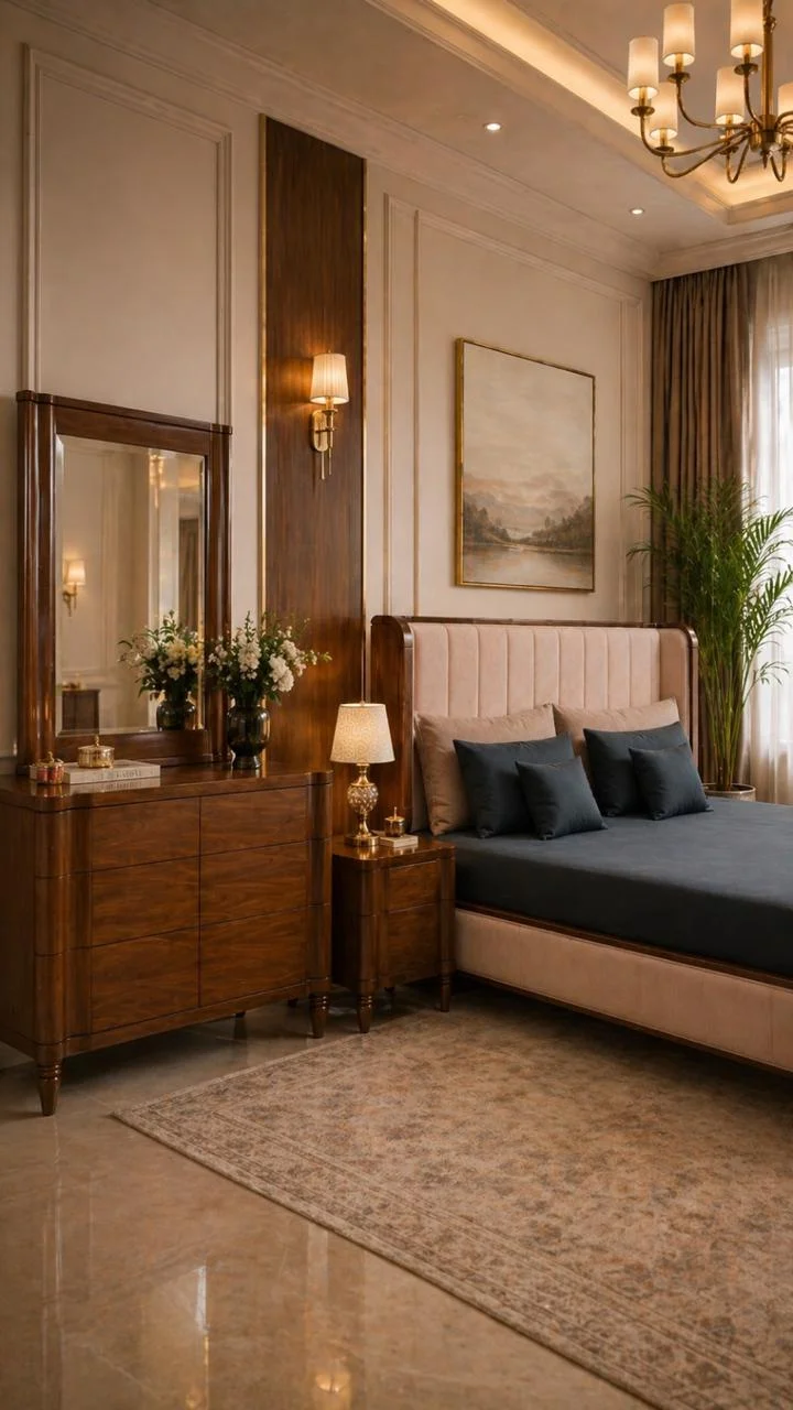 Upholstered bedroom setting - view 2