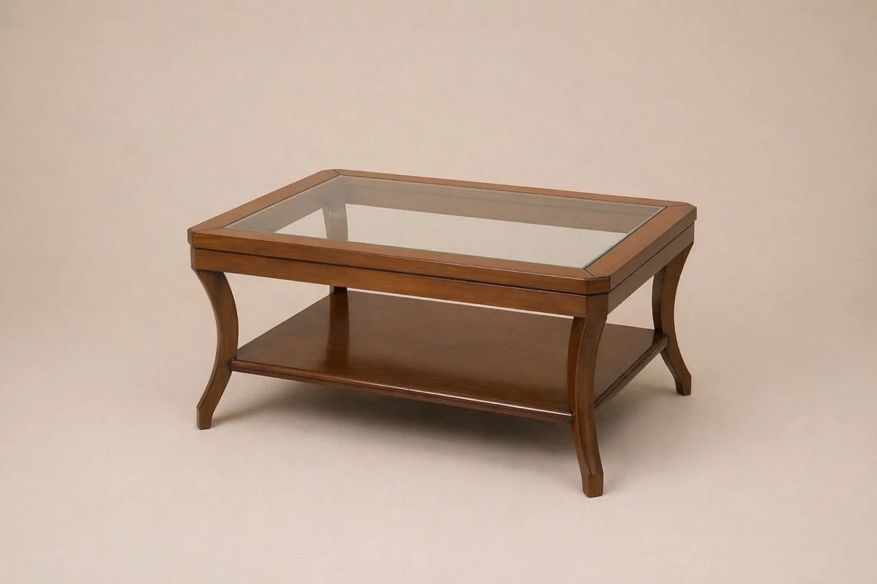Glass-top coffee table - view 6