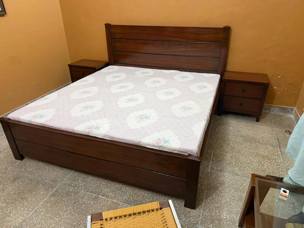 Wood bedroom setting