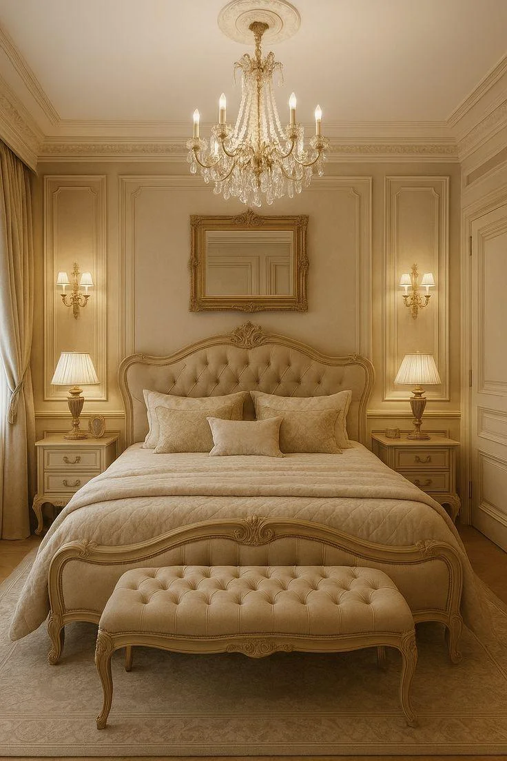 Ornate bedroom setting
