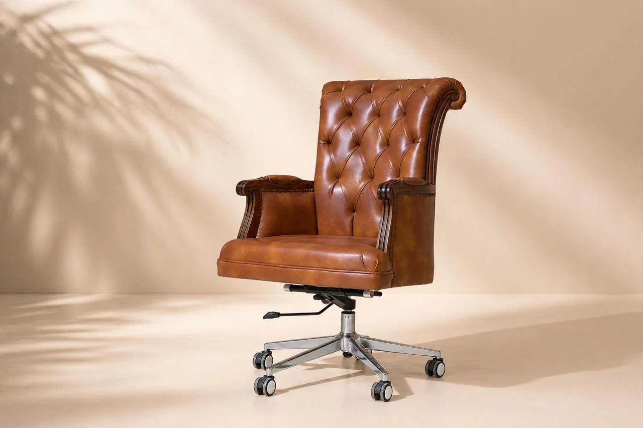 Tufted executive chair - view 6