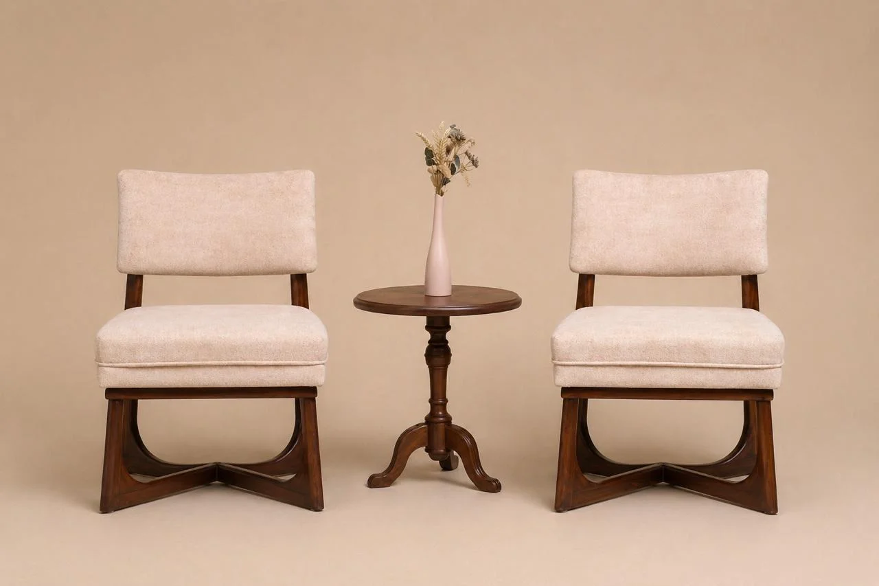 Upholstered wood chairs - view 3