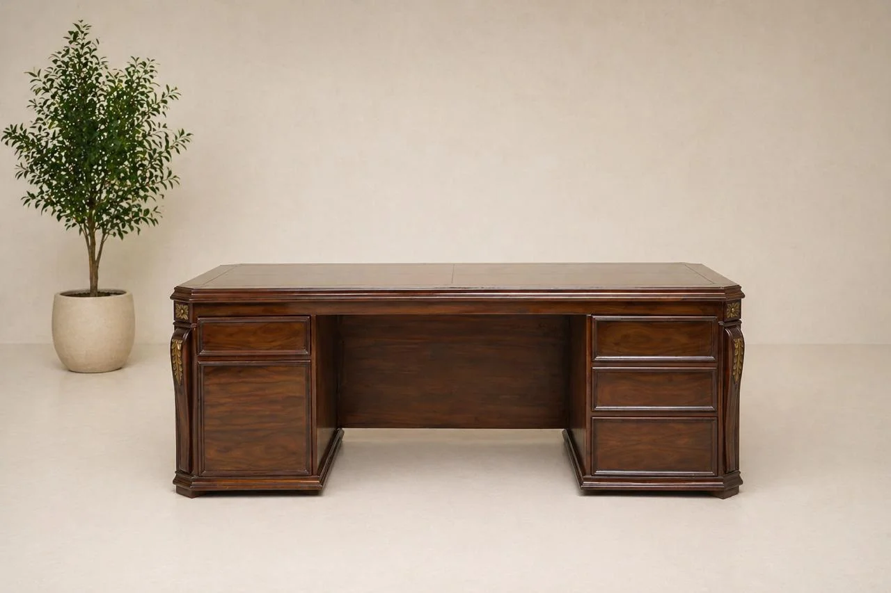Carved office desk